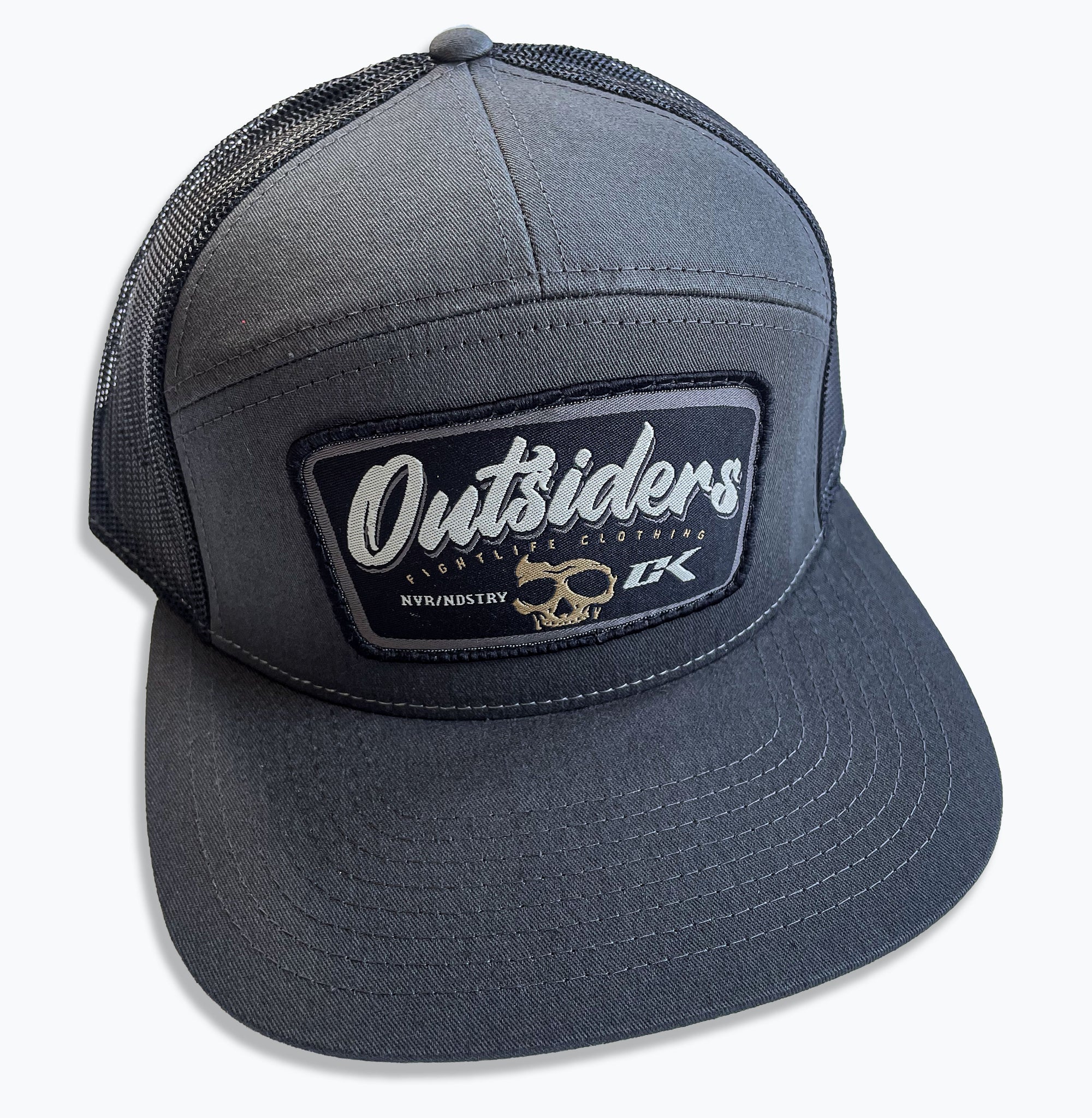 NEW CK FIGHTLIFE 7 PANEL CAP "OUTSIDERS" GRAY
