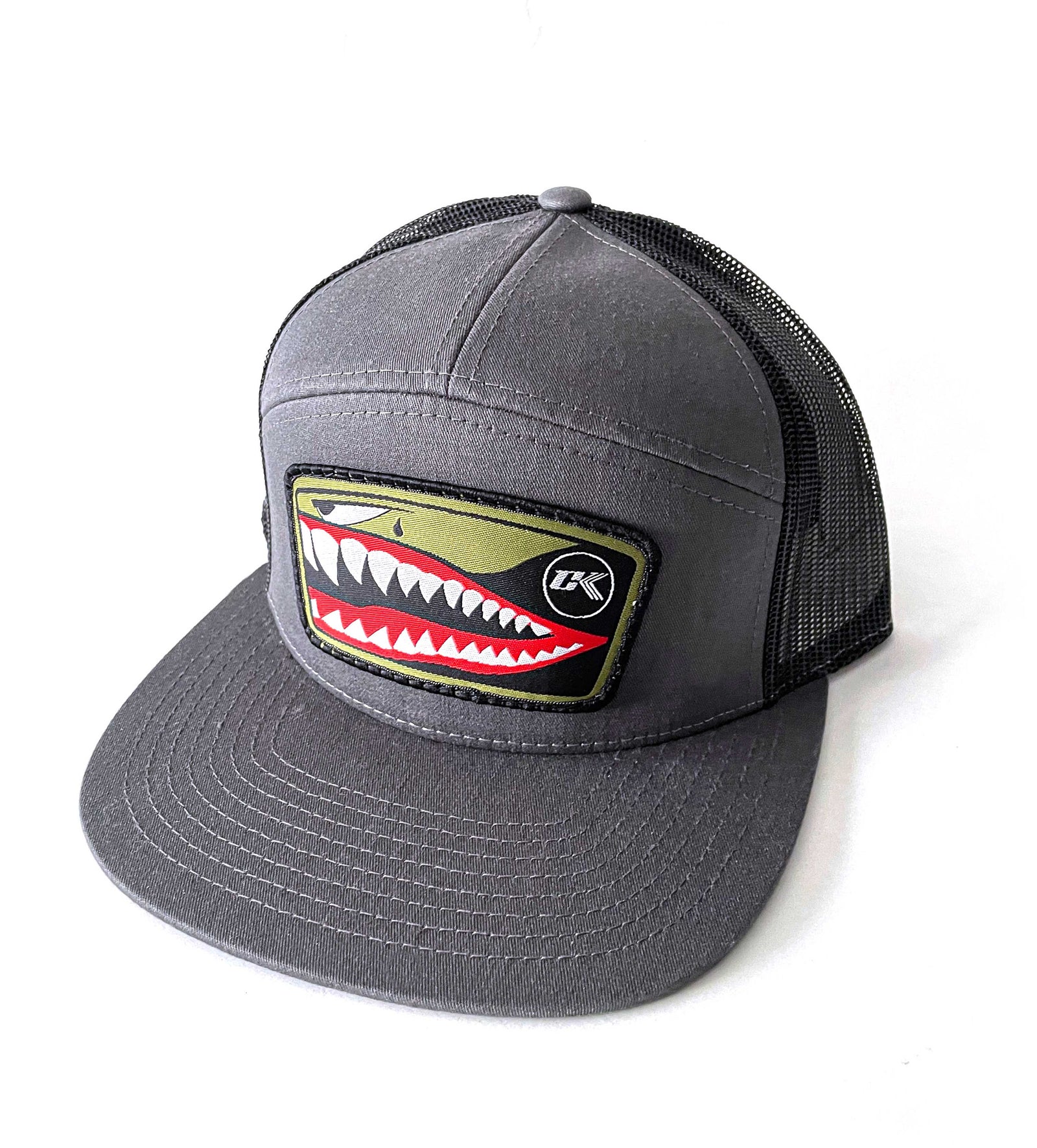 2024 NEW CK FIGHTLIFE  7-PANEL CAP "SPITFIRE"  GRAY / BLACK
