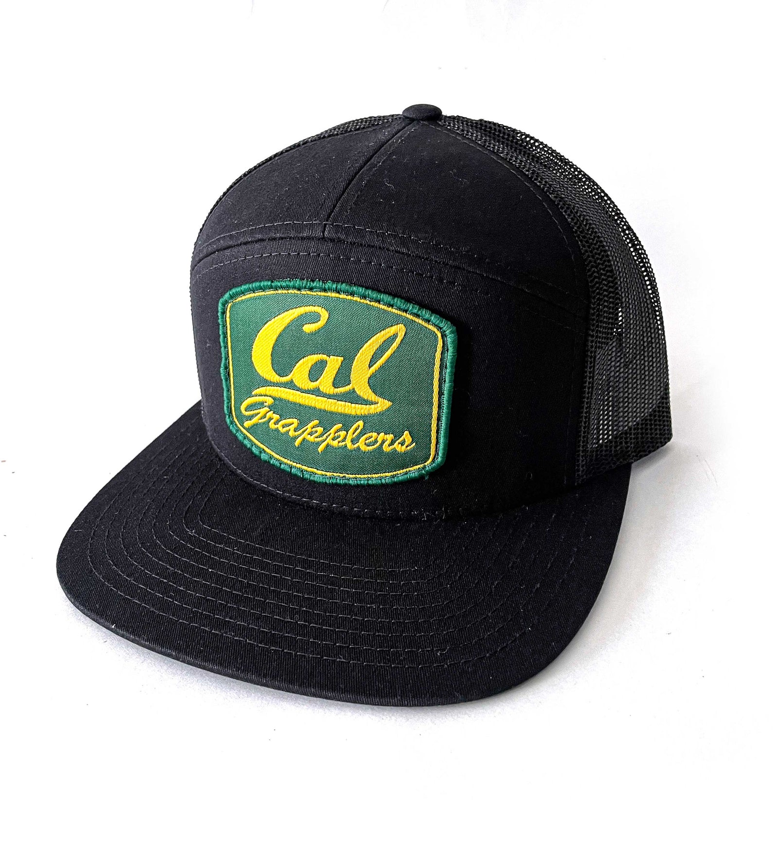 2024 NEW CK FIGHTLIFE  7-PANEL CAP "CAL GRAPPLERS" ALL BLACK