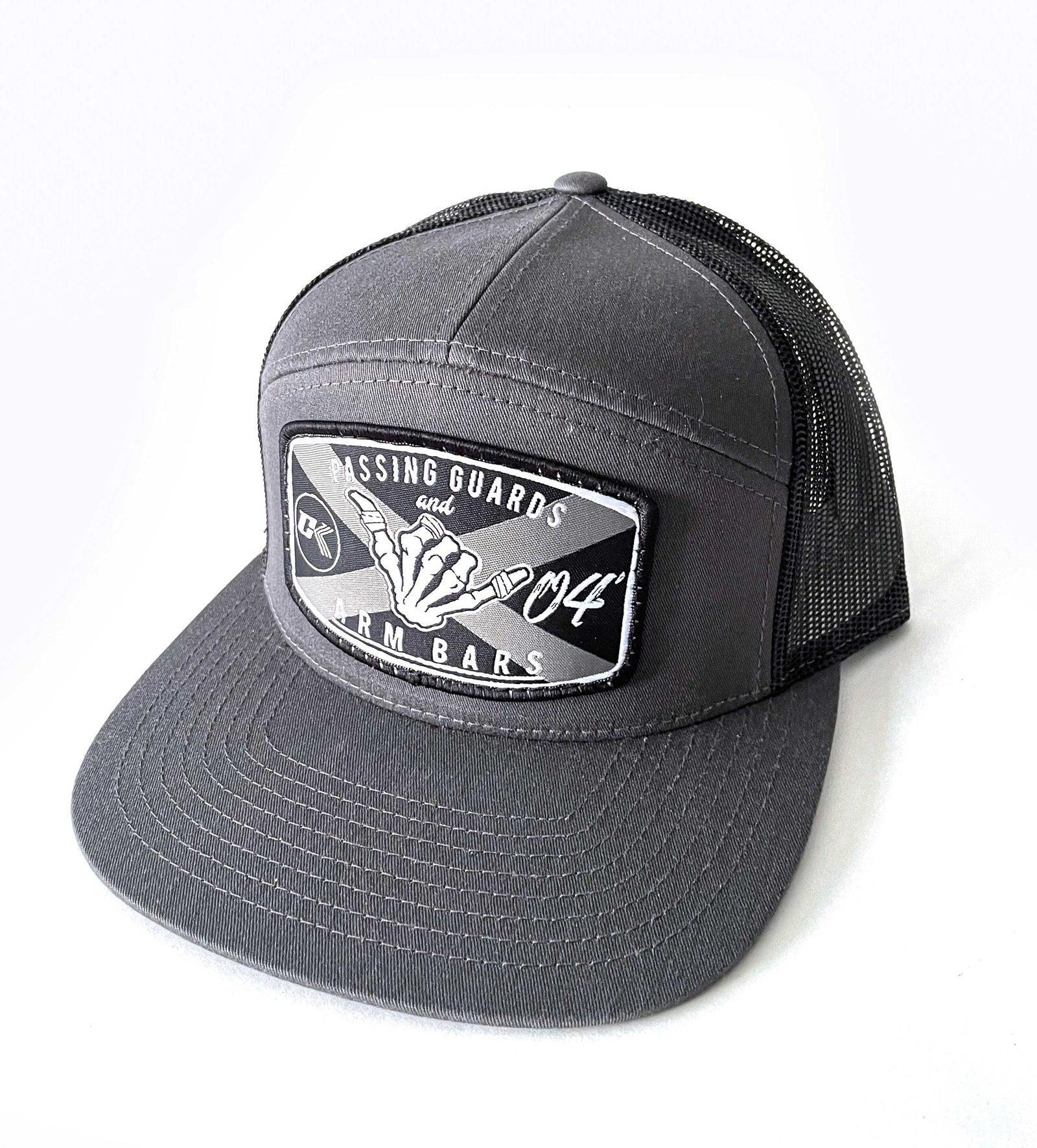 2024 NEW CK FIGHTLIFE  7-PANEL CAP "PASSING GUARDS"  GRAY / BLACK