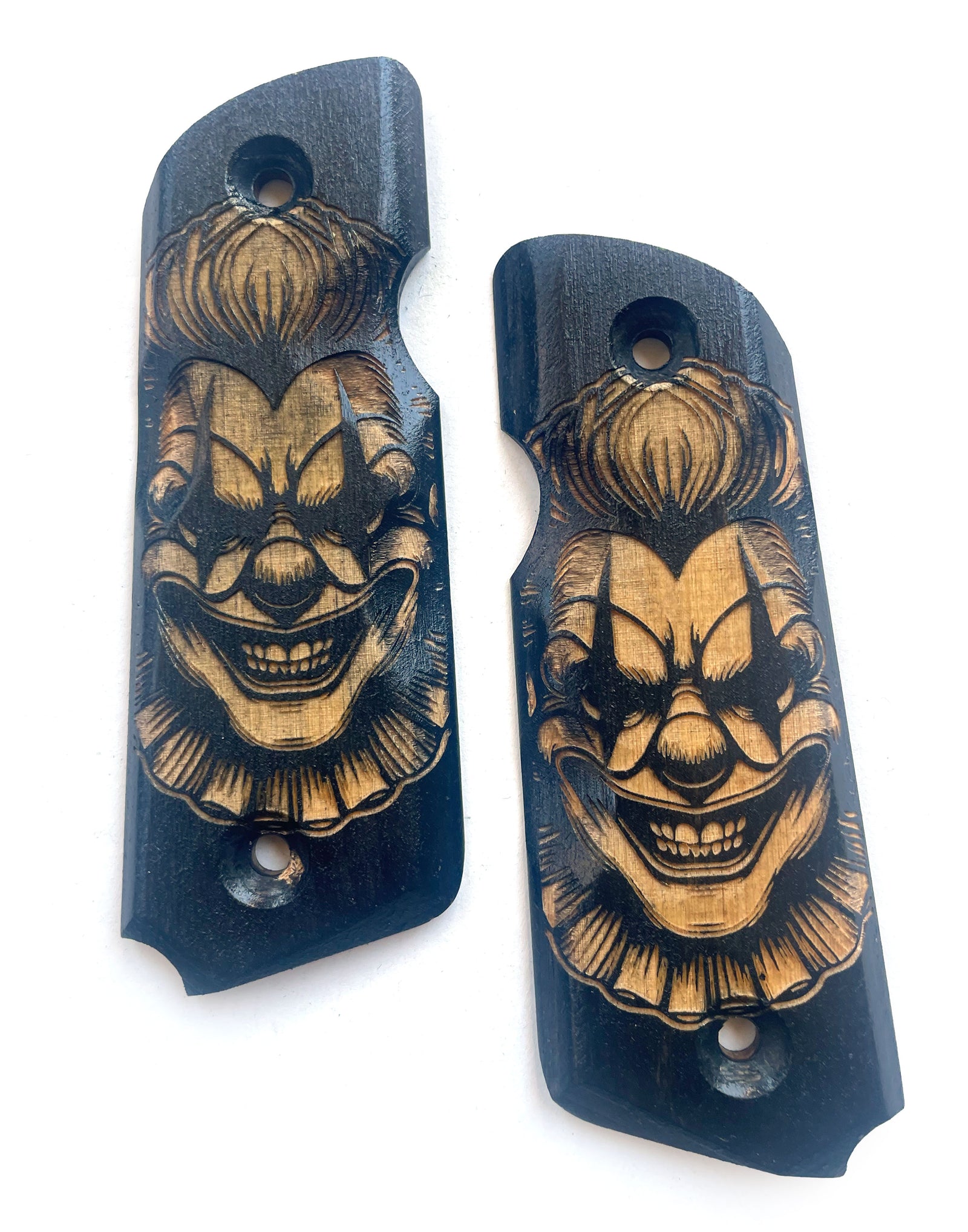 "Psycho" 45-STYLE Grips BLACK STAIN