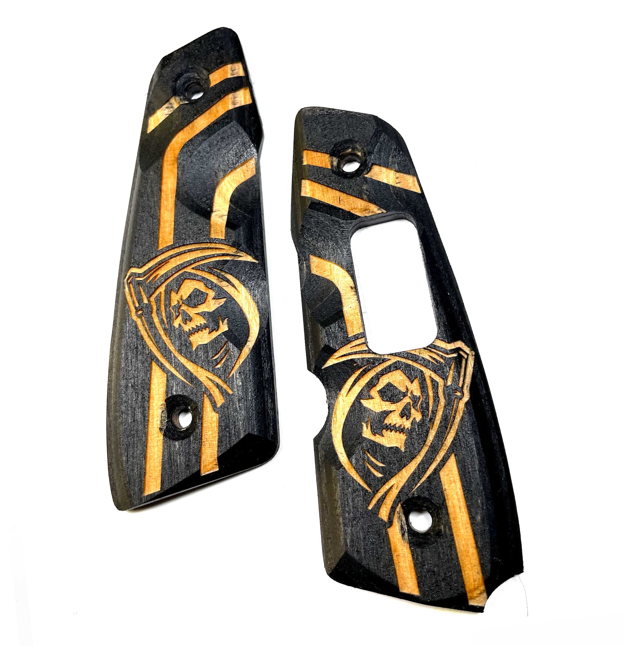 NEW BOB LONG INTIMIDATOR GRIP WITH LCD WINDOW GRIM (BLACK STAIN)