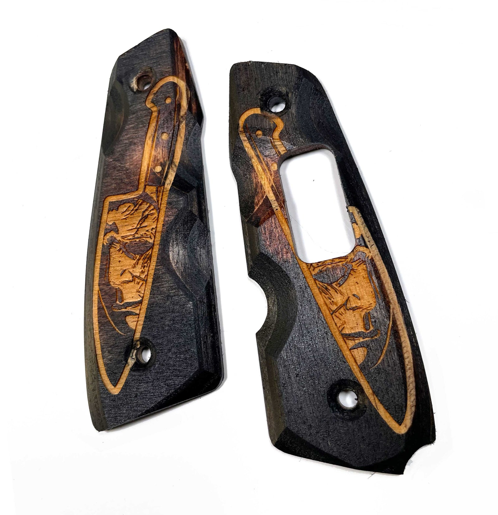 NEW BOB LONG INTIMIDATOR GRIP WITH LCD WINDOW "MYERS"(CUSTOM STAIN)