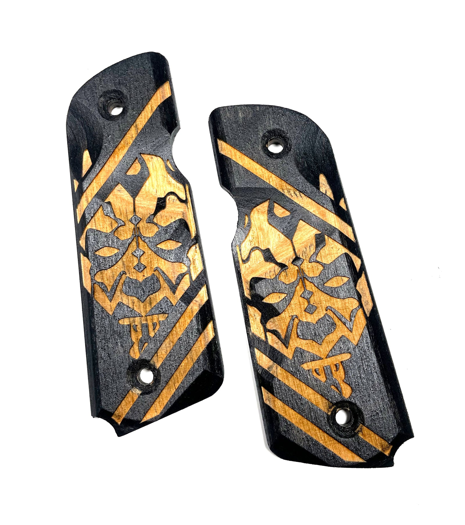 "MAUMAU" 45-STYLE Grips -BLACK STAIN