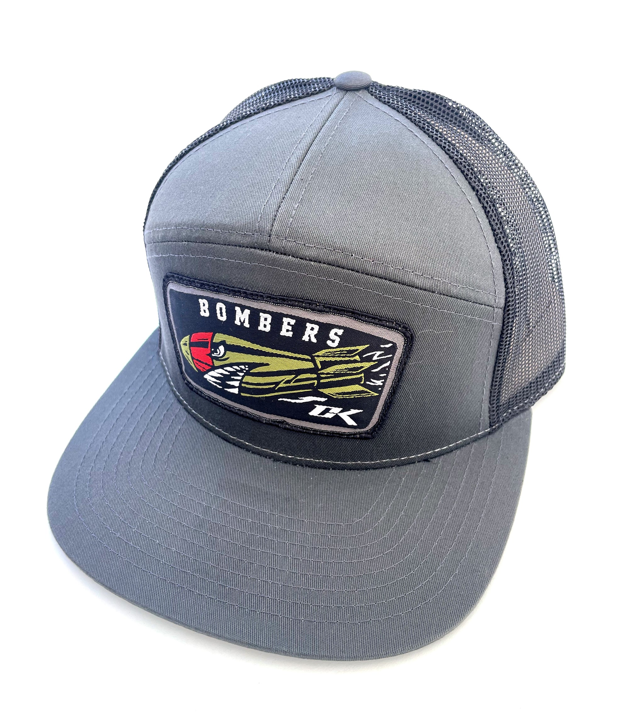 NEW CK FIGHTLIFE  7-PANEL CAP "BOMBERS" ALL GRAY