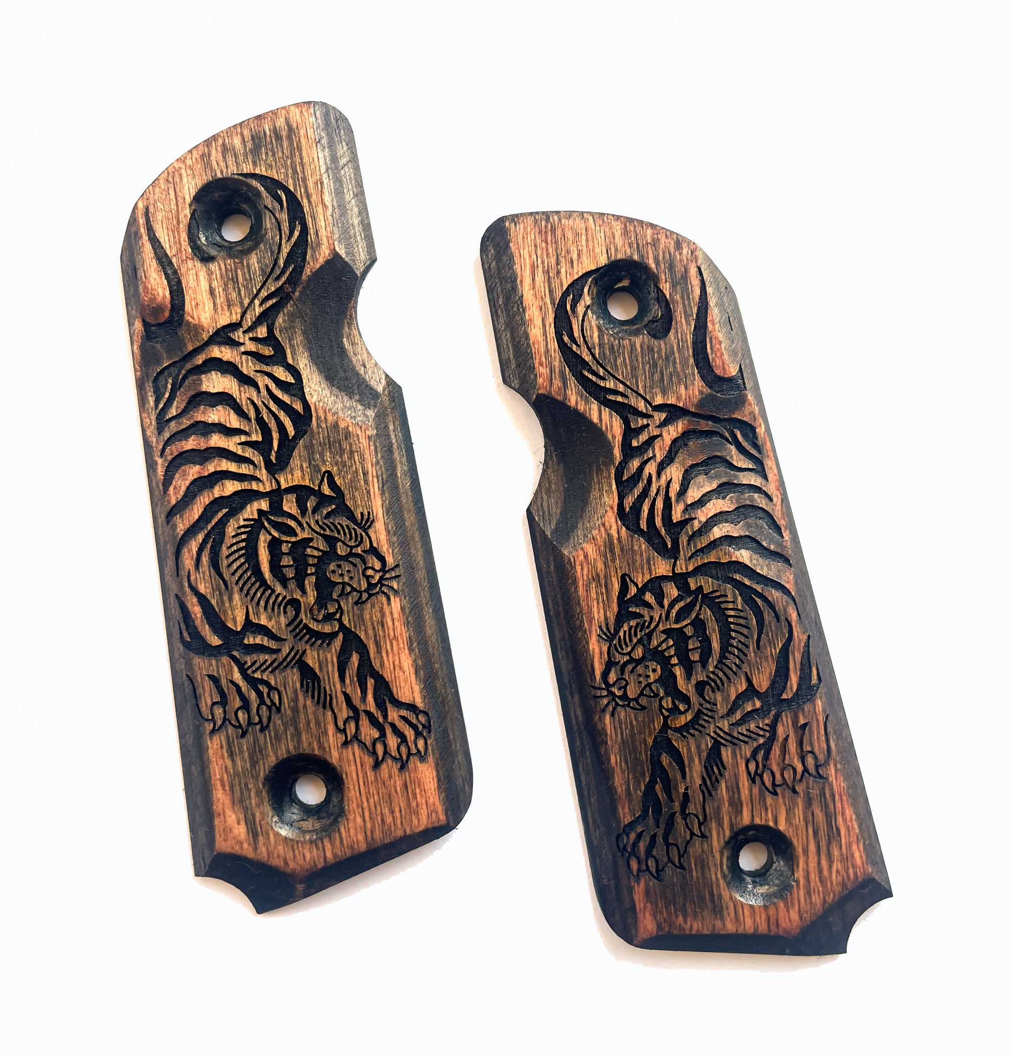 NEW 45 GRIP DISTRESSED STAINED - TIGER 45