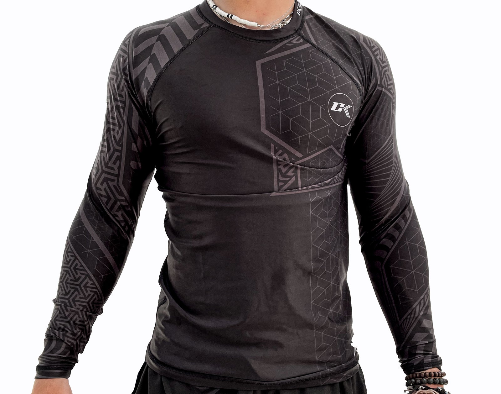 NEW 2023CK Vertigo Rash Guard - BLACK/GRAY