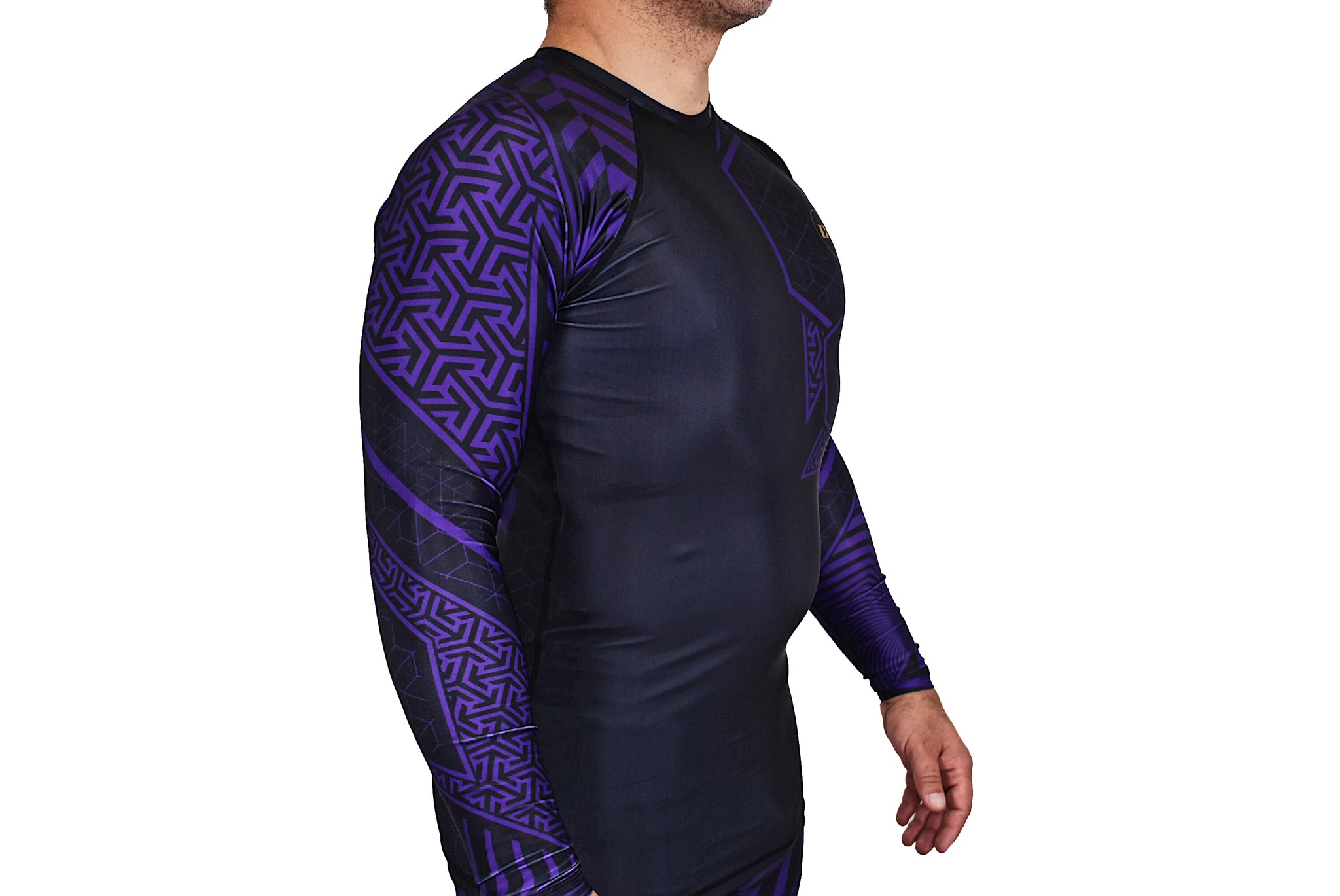 CK Vertigo Rash Guard - Purple - CK Fight Life