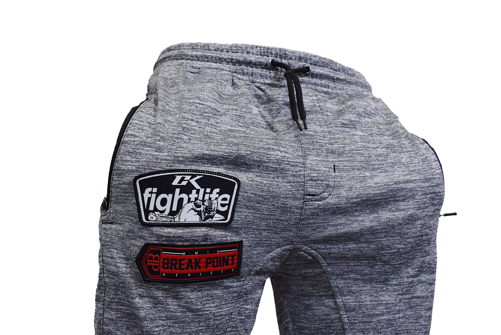 Break Point X CK Fight Life Collab Jogger Sweatpants - Light Gray