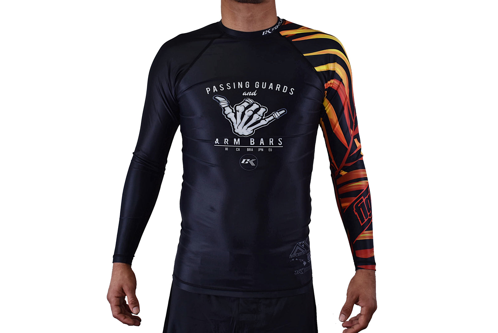 CK Dem Bones Rash Guard - Fire