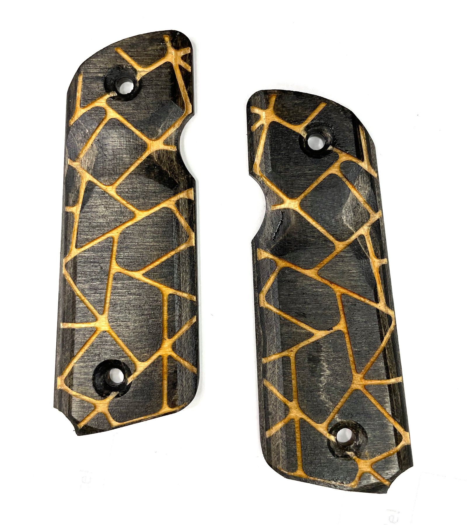 "CKRACK" 45-STYLE Grips Black Stained