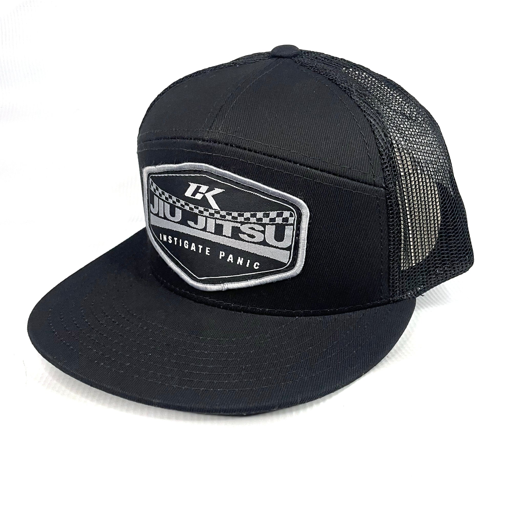 NEW CK FIGHTLIFE  7-PANEL CAP "BJJ INSTIGATE BLACK"