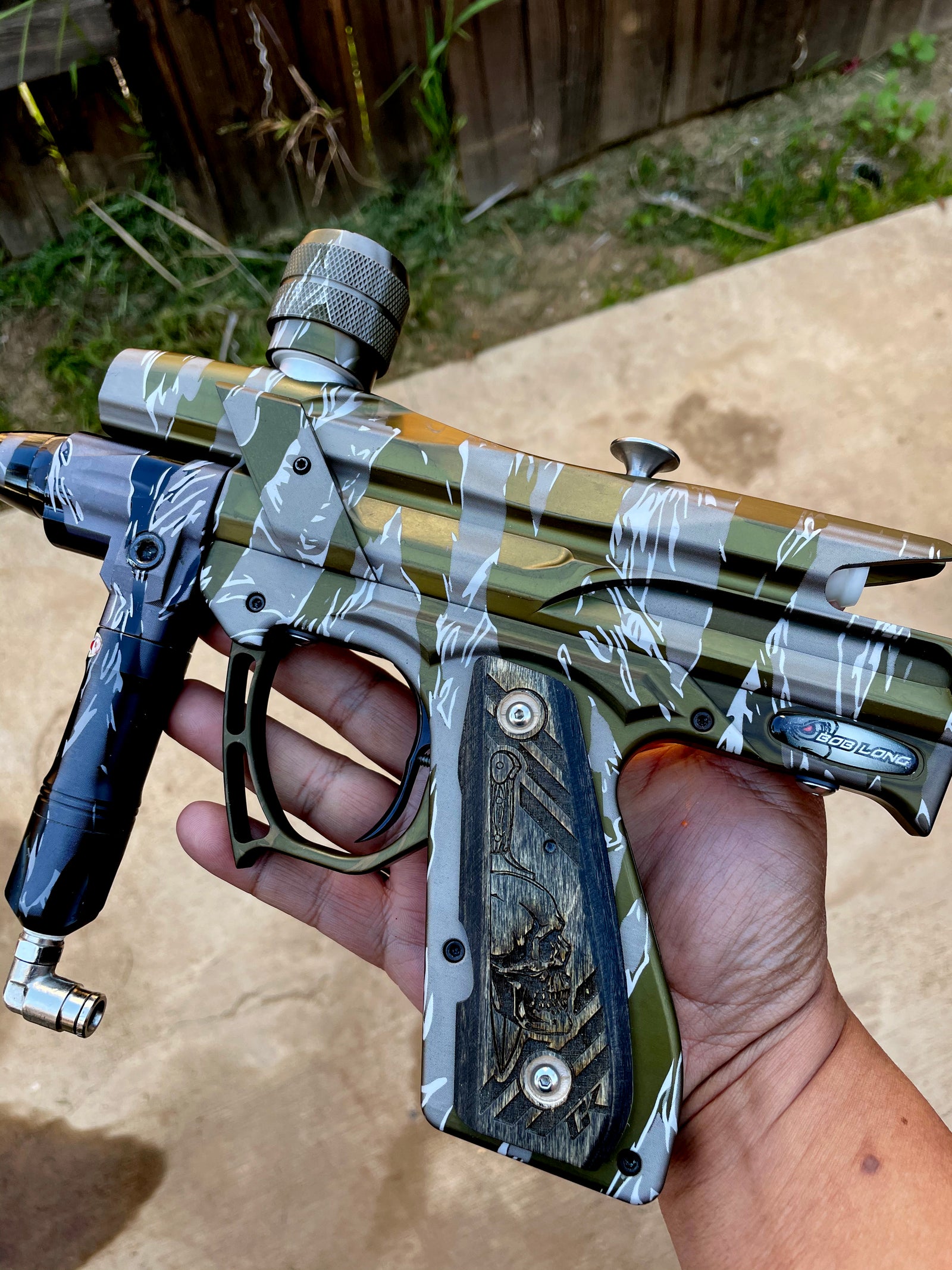Inverted Tigerstripe Paintball Marker Design