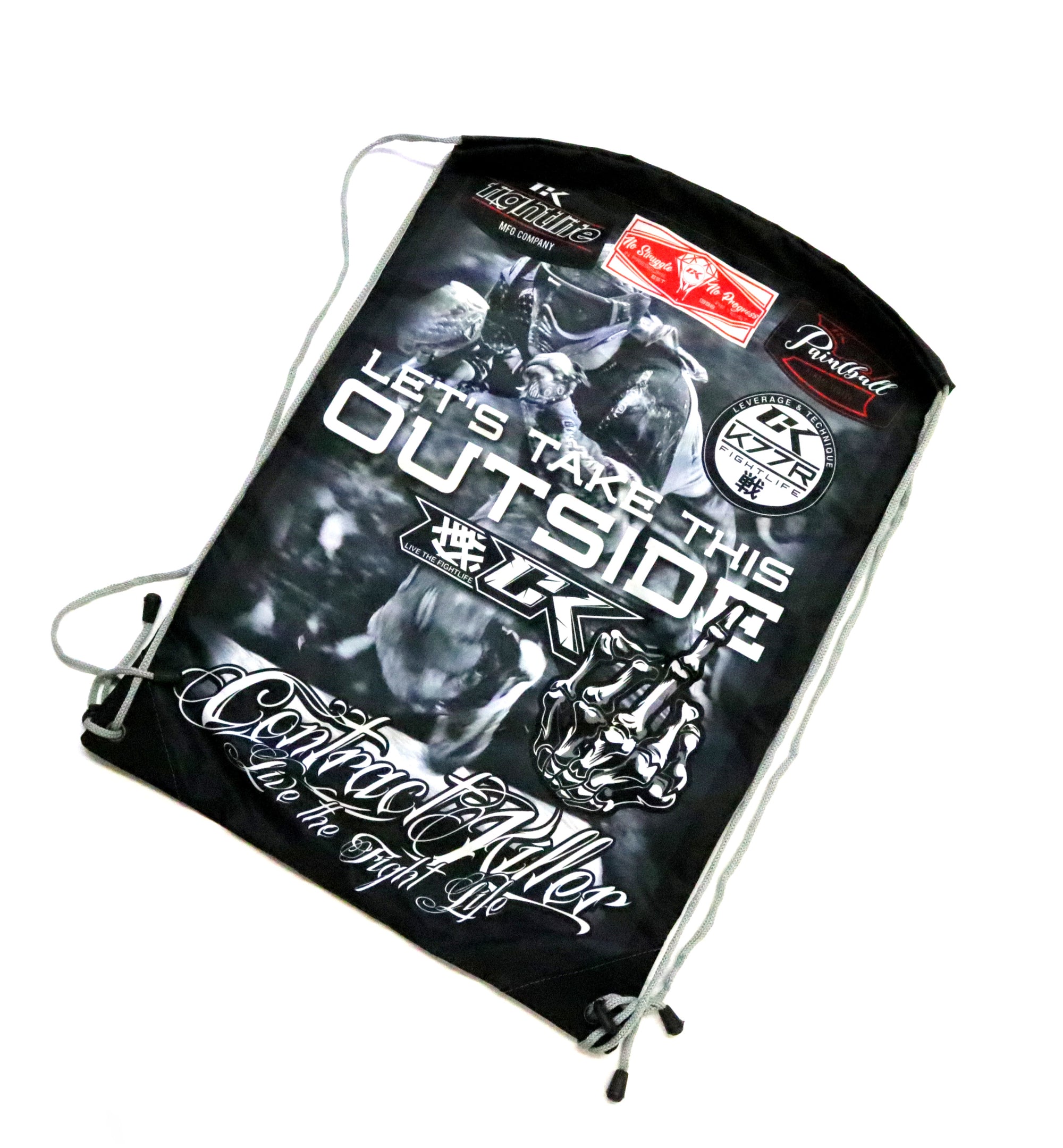 CK "Lets Take This Outside" Paintball Drawstring Bag
