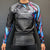 NEW! CK AMETHYST RASHGUARD ADULT BLACK RED/BLUE